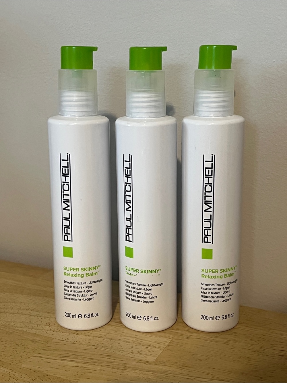 Paul Mitchell Smoothing Super Skinny Relaxing Hair Balm 6.8 oz 200 ml Lot Of 3